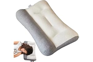 GUSENGO Ergonomisches Kissen - Nackenstützkissen, Ergonomisches Schlafkissen, Ergonomisches Nackenkissen, Orthopädisches Kissen Für Nacken- Und Schulterschmerzen, Kopfkissen Für Seiten- Und Rückenschläfer