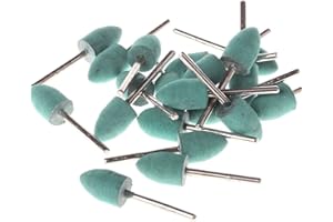 Preamer 20 Pcs 8mm Bullet Rotary Tools Rubber Polishing Burr Bit Compatible with Most Rotary Tools Accessories Attachment