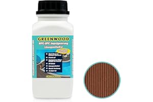 Greenwood – pielęgnacja i ochrona premium WPC – Bangkirai/średni czerwony brąz #4 l – 750 ml – nie zawiera rozpuszczalników – bez oparów – przyjazny dla zwierząt domowych – bez substancji szkodliwych