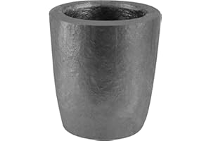 LORMUZI Silicon Carbide Graphite Crucibles 145ML Cup for Melting Casting Refining Gold Silver Copper Brass Aluminum (145ML)