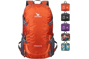 POKARLA Compact Backpack 40L/35L/22L Lightweight Foldable Backpack Hiking Bag for Men Women Sports and Outdoor