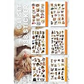6'lı Kedi Sticker, &Ccedil;ıkartma