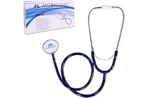 Mobiclinic, Fonendoscopio profesional, Marca española estetoscopio médico de una campana, Fonendo para uso en medicina y enfermería, Fonendosopio preciso ligero, Azul marino