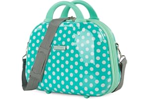 ITACA - Neceser Mujer e Infantil PC Policarbonato. Neceser Viaje de Calidad Rígido con Asa Superior y Correa Ajustable para el Hombro. Elegante Marca