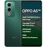 Oppo A5-5G Telefon, 8GB RAM, 256GB Hafıza, Android Akıllı Telefon, 50MP Kamera, Uzun Pil &Ouml;mr&uuml; (Aurora Green)