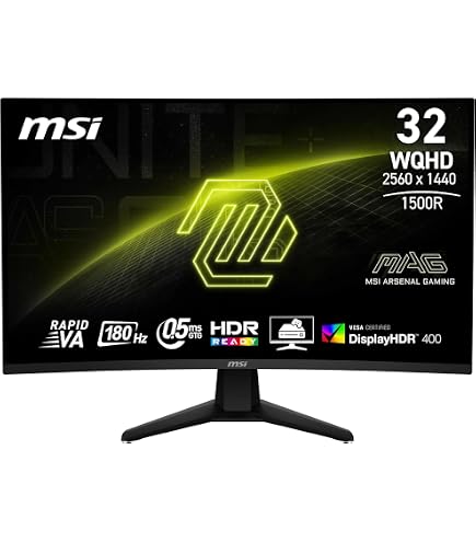 MSI Optix MAG271CQR カーブドゲーミングモニター MSI Optix MAG271CQR | RGB LED WQHD Curved Gaming Monitor