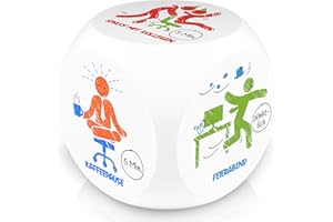 GLÜCKSGUT® Anti Stress Würfel | Piktogramme | Lustiger Stresswürfel | 6 Motive, Geschenkbox & Anleitung | Anti Stress Spielzeug, Kollegen Geschenk, Büro Geschenk, Anti Stress Geschenk, Stressabbau