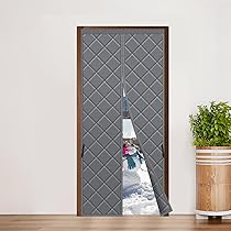 SUNOYA Magnet Thermovorhang 90x210cm - Kälteschutz Für Türen Mit Sichtfenster