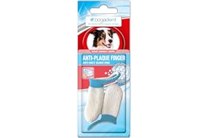 bogar, Bogadent Anti-Plaque Finger, Zahnbürste Hund, Patentierte Silberionen-Technologie, Fingerförmige Hundezahnbürste, Zahnsteinentferner Hund, Hundezubehör, 2 Stück