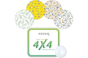 Kovoq Adhesive Patches for Freestyle Libre 2 Sensor,16-Pcs Colorful Waterproof Sensor Covers for Kids Women Men,Sensor Tape Libre 1 with Light-foral Style Pattern