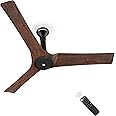 atomberg Aris 1200mm BLDC Ceiling Fan with Underlight, IoT & Remote Control | Smart Fan with Noiseless Operation (Dark Teakwood)