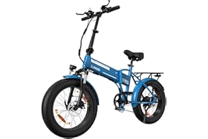 ELEKGO Bicicletta Elettrica per Adulti, 20" x4.0 Fat Tire E-Bike con Motore 250W, Batteria Rimovibile, Bici Elettrica Pieghevole Autonomia 35-90KM, City E-Bike MTB Ebike con 2 modalità di guida