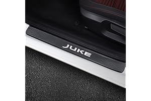 CWWHY 4 Pezzi Battitacco in Fibra di Carbonio per Nis-san Juke, pedane, Protezione Esterna del battiscopa del davanzale della Porta Car Styling Accessori