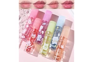 DENESTUP 6pcs Roll-On Lip Gloss Set, Set De Gloss à Lèvres Aromatisé Aux Fruits, Maquillage Brillant Pour Les Enfants Et Les Adolescents, Non Toxique, Adapté Aux Enfants