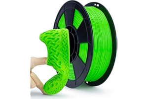 ZIRO Flexible TPU Filament 1.75mm, 3D Printer Filament 1.75mm TPU Flexible Filament 0.8KG Spool, Dimensional Accuracy +/- 0.03mm, Green