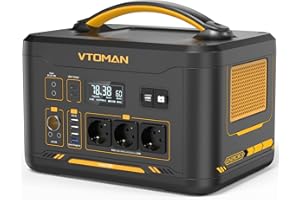 VTOMAN Jump 2200 Station d'énergie portable 2200W, générateur solaire de 1548Wh avec capacité extensible, batterie LiFePO4 de 2200W avec alimentation constante et démarrage, double 100W PD