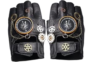 COSDREAMER Mitaines steampunk pour femme - Rose