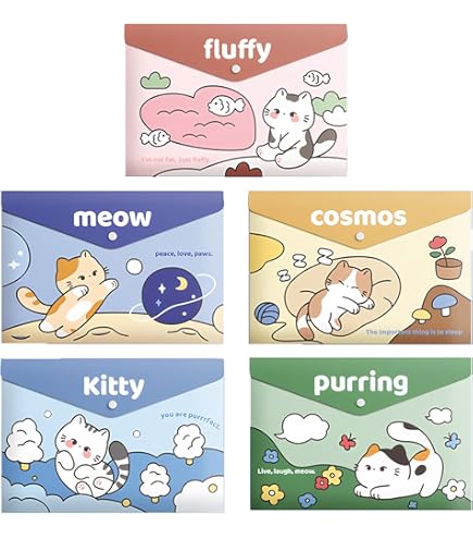 A4 Kids Document Folders 5-Pack - Cute Design, Waterproof For School - View #10