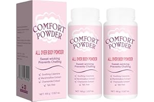 GENERISCH Polvo corporal sin talco para mujeres, antihumedad y olores, Intimate Comfort Dry & Fresh Powder con fragancia, absorbe el sudor, desodorante para pieles secas y frescas (2)