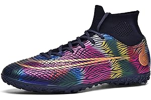 WEJIESS Fußballschuhe Herren Anti-Rutsch-Spikes Fußballschuhe Professionelle Spikes Fußballspiel Schuhe Jungen Fußballschuhe Schnürsenkel Training Sportschuhe