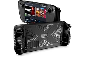 Protective Case for Steam Deck, SENQAO Case for Value Steam Deck Console, TPU Cover Case Compatible with Steam Deck, Steam Deck Accessories with Shock-Absorption, Non-Slip Anti-Scratch Design S2