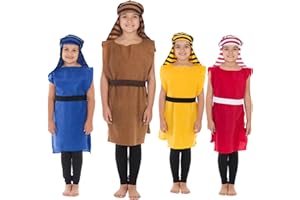Charlie Crow Christmas Shepherd Nativity costume | 4 Colours available | One Size 3-8 Years