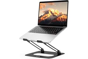 BESIGN LSX9 Soporte para Ordenador portátil, Ajustable, ergonómico, Soporte para Ordenador portátil, Compatible con portátiles de 10 a 14 Pulgadas (Negro)