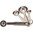 Dynore Stainless Steel Set of- 4 Measuring Spoons 13.5 x 2 x 4.5 cm
