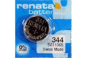 BEST PRICE SQUARE Renata 344 SR1136SW - Batteria a bottone al litio, prodotta in Svizzera, 1 pezzo