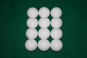 WAGNER automaten Kickerbaelle - 12 Balles de Baby-Foot 17g 34mm Blanc