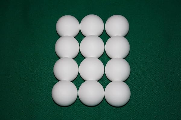 WAGNER automaten Kickerbaelle - 12 Balles de Baby-Foot 17g 34mm Blanc