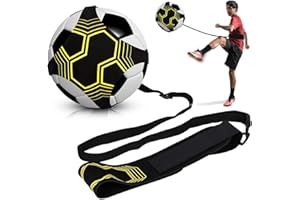 FAVUIT Fußball Kick Trainer Fußball/Volleyball-Trainingsgerät Fußballtraining Solo Kinder Fußballtrainer Kicktrainer mit Verstellbarem Gürtel Fußballtrainingshilfe für Kinder Anfänger Kick Off Trainer