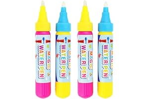 Rangebow Water Doodle Pens Magic Water Replacement Pens for All Aqua Water Doodle Drawing Mats Drawing Painting Boards Water Drawing Doodle Magic (4 Pens)
