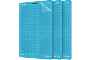 REALIKE Cutting Mat for Cricut Joy Xtra Cutting Machine 8.5”X12”inch 21.6 cm x 30.5 cm Light Grip Mat Blue Adhesive Sticky Cutting Mats