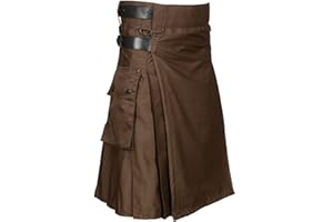 All Kilts Sports Herren Lederriemen Moderner Utility Kilt