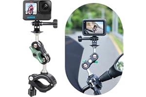 SEASKY H1 Bicicleta MTB Motocicleta Manillar Soporte para Gopro Hero 13/12/11/10/9/8 para insta360 X4 X3 X2 X RS para dji Acción 5/4/3/2 Deportes Acción Cámara Accesorios Aluminio Metal