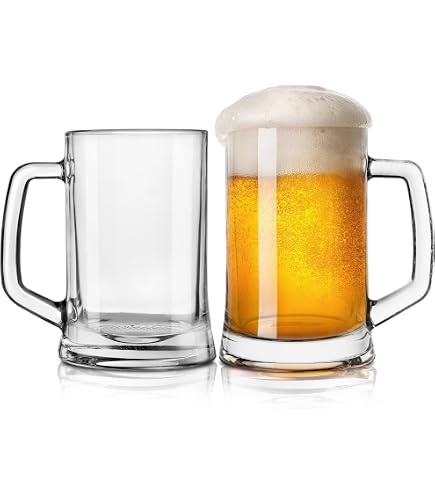 Stölzle Styria Lot De 6 Chopes à Bière 1 L – Verre Soda Citron Vert Ultra Résistant – Chopes Massives Et Élégantes – Passe Au Lave-Vaisselle Verre Biere