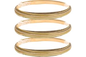 MAGICLULU Gewebte Körbe Gewebte Körbe 3 Rollen Bambusstreifen Weberei Herstellung Zubehör für Korb Weben Rattan Cane Gurtband DIY Handwerk Dekorative Körbe Dekorative Körbe