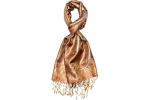 Lorenzo Cana Sciarpa di seta da uomo, 100% seta, elegante motivo Paisley tono su tono