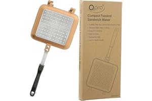 Qpro Stovetop Toastie Toasted Sandwich Maker Gas Electric Ceramic Hob Camping Fishing Panini BBQ Indoor & Outdoor Cooking