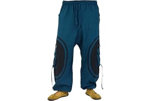 GURU SHOP Goa, męskie spodnie do jogi, wygodne spodnie rekreacyjne, bawełna, spodnie alternatywne