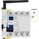 WizElek Wi-Fi Differential Switch Tuya 4P 63A 30mA Type A, Rearme Auto | Automatic Rearme &ndash; Tuya Smart / Smart Life App &ndash; 3 P