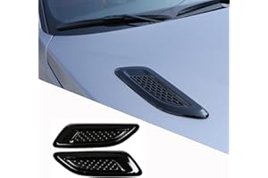 METYOUCAR Gloss Black Dummy Hood Vent Slat Air Wing Trim Cover for Discovery Sport Range Rover EVOQUE 2011 2012 2013 2014 2015 2016 2017 2018