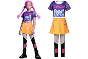 Raveparty Costume da cosplay per bambini, per carnevale, Halloween, per ragazze, costume di compleanno