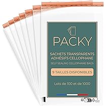 10 X 14 + 2,5 Cm 160 Sachets Transparents Verrouillables Avec Fermeture Adhesive Sacs En Plastique Auto Adhesifs Opp Pour Emballage