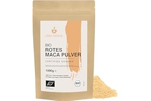 ‎IDDA HERBAL IDDA Herbal Maca Pulver rot aus Peru BIO 1kg, rote Macawurzel gemahlen, bio Maca Pulver, glutenfrei