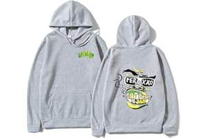 HIAPES Sudadera con Capucha Feid Ferxxo Reversible Primavera Otoño Sudadera Clásica Unisex Oversize Hombres Mujeres Hip Hop Pullover Moda Casual Cool Prendas De Abrigo De Gran Tamañ