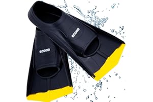 SHENZHEN BEFINE SPORTS GOODS CO., LTD. Swimming Fins Swim Flippers for Kids Adults Training Travel Short Blade Flipper for Snorkeling Diving Pool Activities Open Water Equipment for Men Women & Children + Mesh Bag