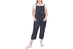 Love My Fashions® Dungarees For Women UK Loose Casual Sleeveless Overall Long Romper Bib and Brace Women's Jumpsuits & Playsuits Holiday Denim Dresses for Ladies With Pockets