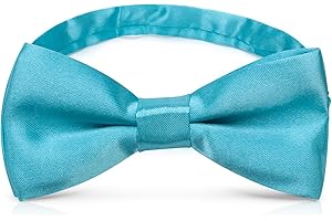 RSXING Kids Bow Tie Classic Pre-Tied Bow Tie Toddlers Bowties Baby Adjustable Bow Tie Boys Solid Color Tuxedo Bowtie for Wedding Birthday Party Fashion Accessory